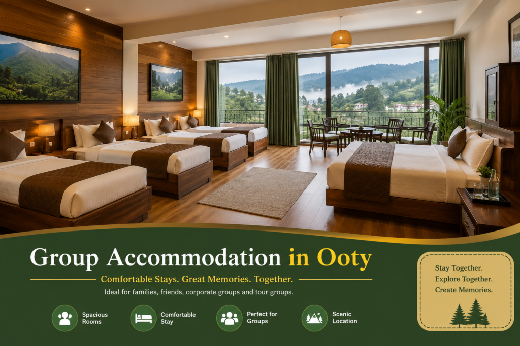 Group Accomodation in Ooty