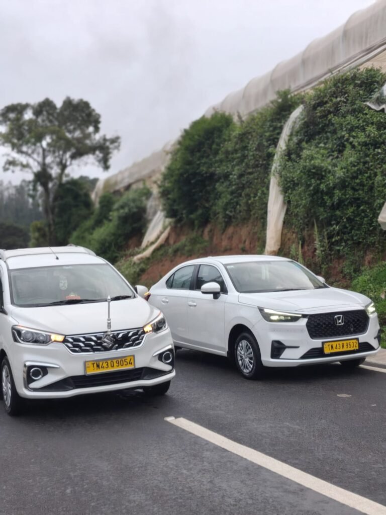 One way and Round trip taxi service in Ooty